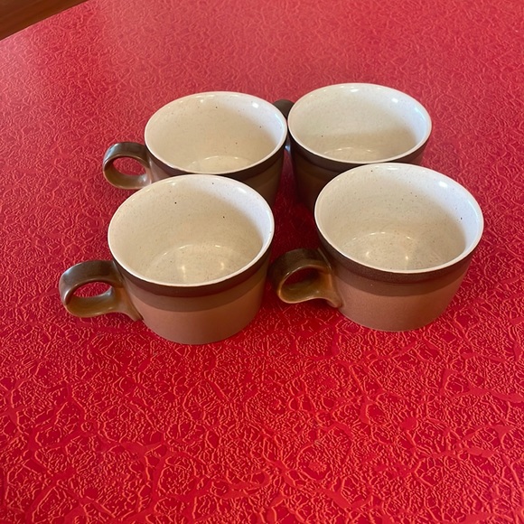 Four mid century modern mikasa potters art Ben siebel mugs set of 4 vintage! - Picture 2 of 5